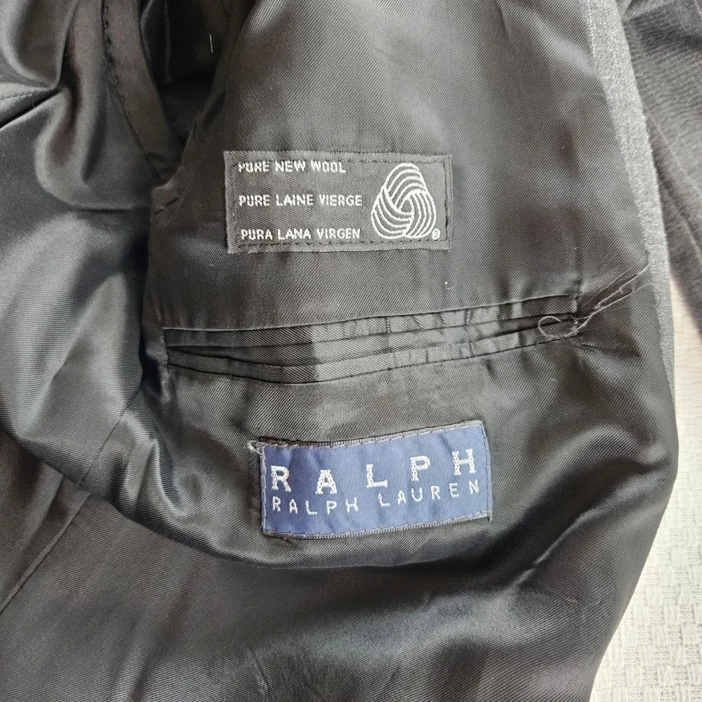 Ralph Lauren Men 42T Gray Pinstripe 100% Wool 3-Button Blazer Suit Jacket Canada
